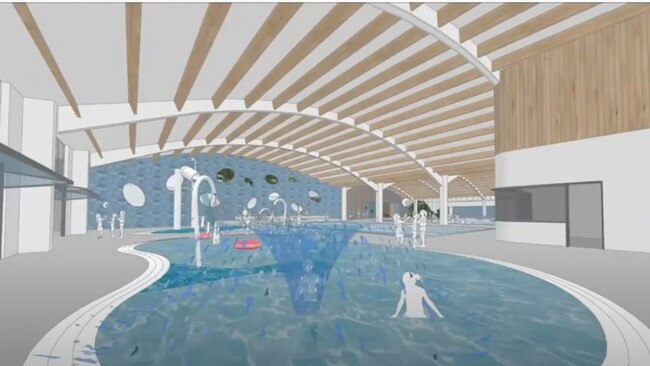 The redeveloped facility will include four new pools.