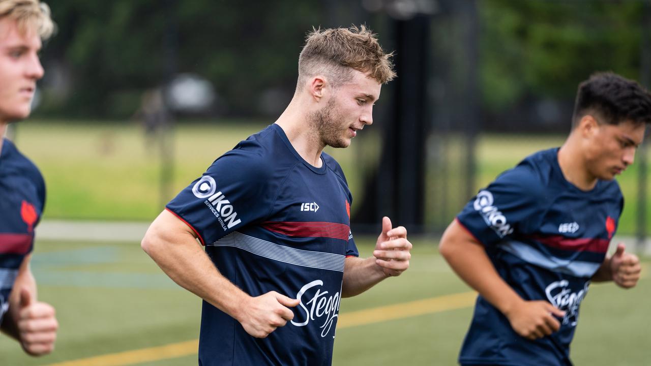 Sam Walker during Roosters training. Picture: Roosters Digital