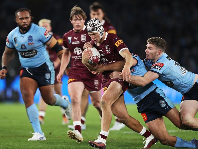 Kalyn Ponga had a great game for the Maroons in Origin I. Picture: Mark Kolbe/Getty Images