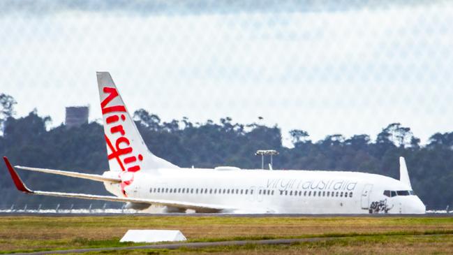 A Virgin flight on the tarmac at Melbourne Airport. NCA NewsWire / Sarah Matray