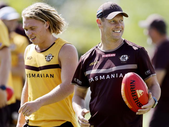 Sam Mitchell wasn’t all smiles over summer. Picture: Michael Klein