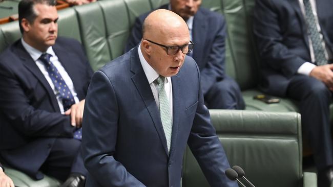 Mr Dutton said the apology was ‘more than overdue’. Picture: NCA NewsWire / Martin Ollman