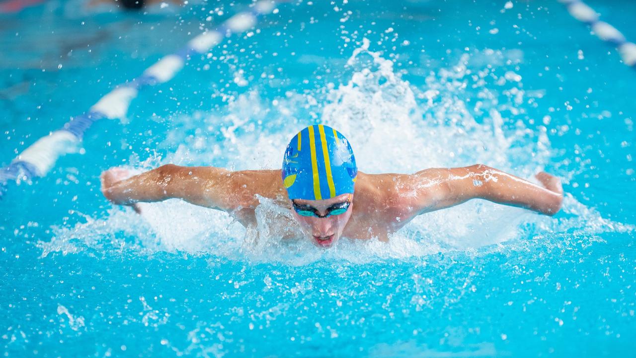 Concordia College swimmer Alistair Richards.