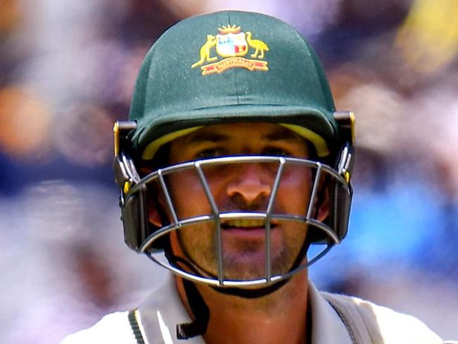 Australia's batsman Joe Burns walks off after his dismissal on the third day of the second cricket Test match between Australia and India at the MCG in Melbourne on December 28, 2020. (Photo by WILLIAM WEST / AFP) / --IMAGE RESTRICTED TO EDITORIAL USE - STRICTLY NO COMMERCIAL USE--