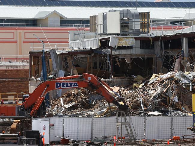 Construction continues on the re-development of the Pacific Fair Shopping Centre in Broadbeach. Picture by Scott Fletcher