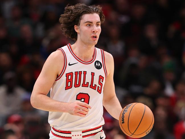 Aussie Josh Giddey looks comfortable at his new club the Chicago Bulls. Photo: Michael Reaves/Getty Images.