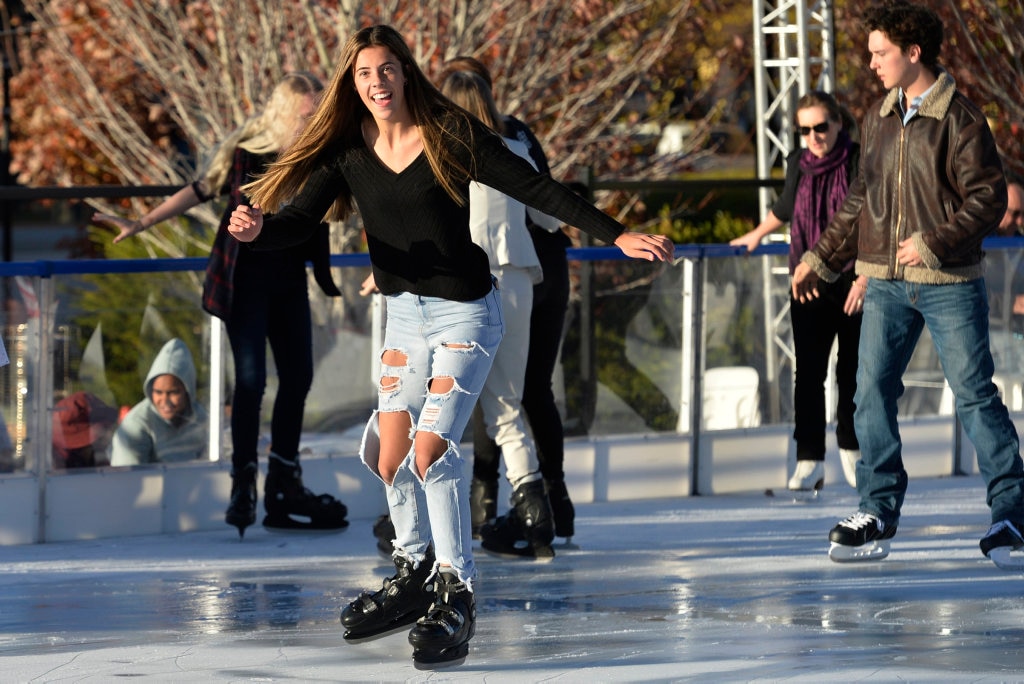 Ava Black ice skating at Winter Wonderland in the Civic Square, Friday, June 22, 2018. Picture: Kevin Farmer