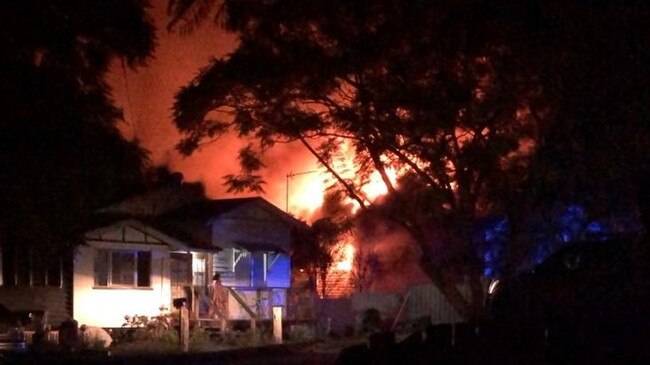 The Hawkins family home was completely destroyed by a house fire in Gympie on 16 August 2022.