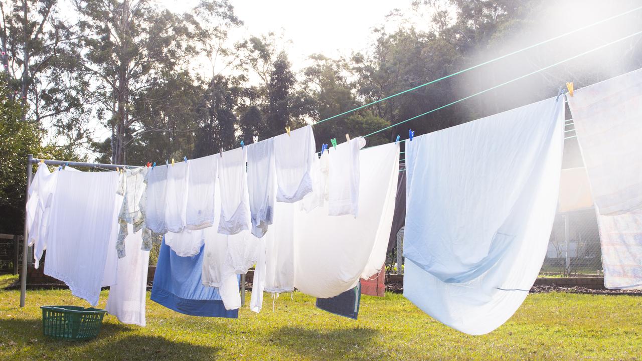 Hanging clothes on a line to dry isn’t common in the United States. Picture: iStock