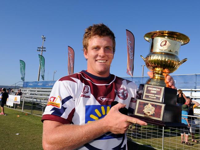 Kawana boy Steve McPhee celebrates the grand final win of 2009. He said the afterparty was just as good.