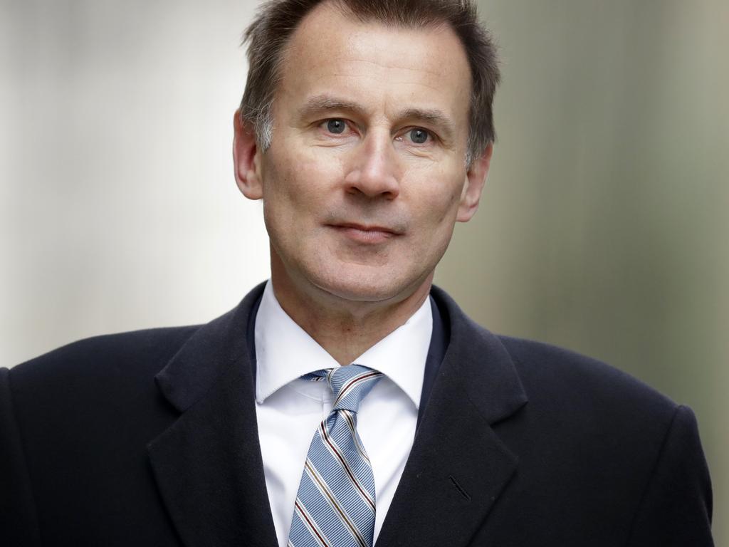Britain's foreign secretary and leadership frontrunner Jeremy Hunt said the Conservative Party risked ‘political suicide’ by pushing for a no-deal Brexit. Picture: AP Photo/Matt Dunham, File