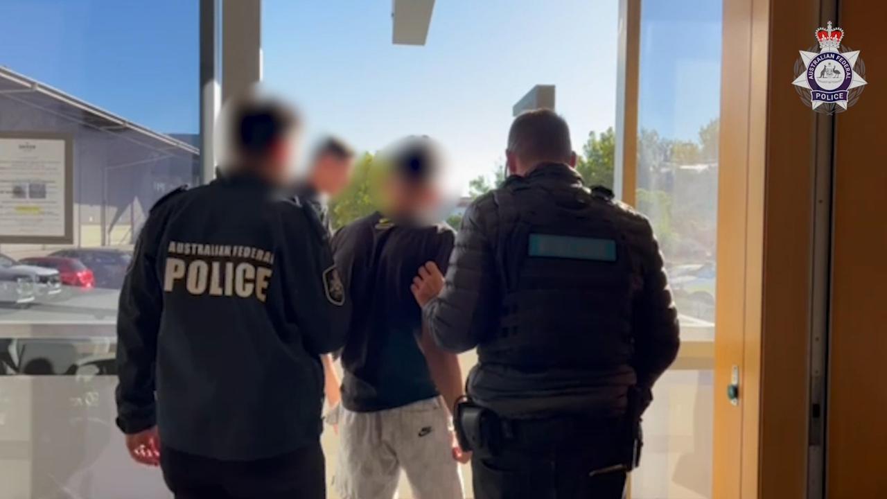 Two Victorian men were arrested in Adelaide following the seizure of 139kg of cocaine hidden inside a shipment of luxury bus. Picture: Australian Federal Police