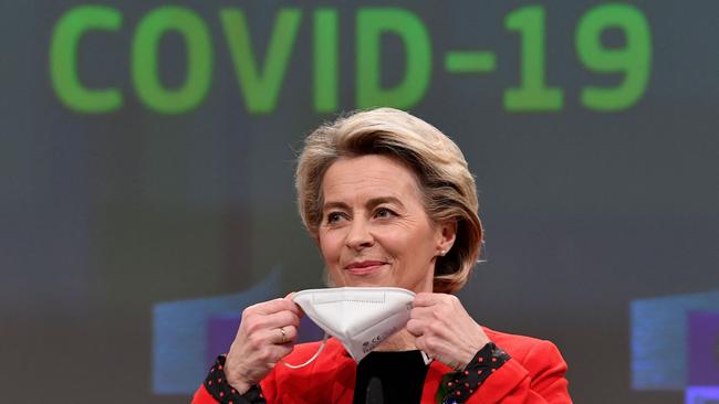 European Commission President Ursula von der Leyen. Picture: AFP