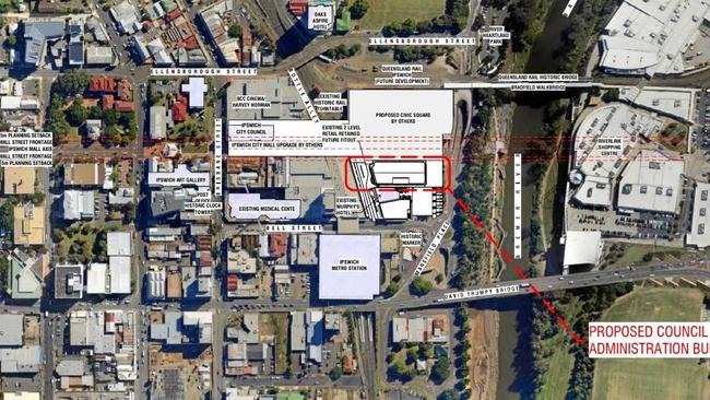 A birds eye view of the proposed CBD redevelopment.