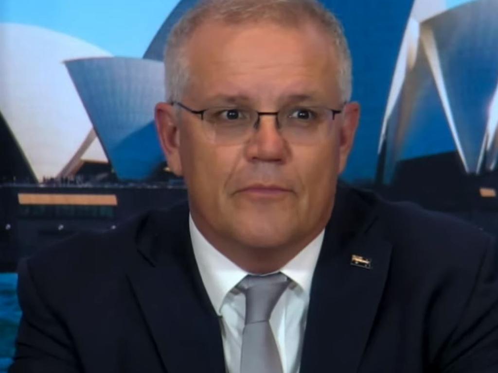 Scott Morrison could not be heard for the first excruciating minute of his climate summit statement.