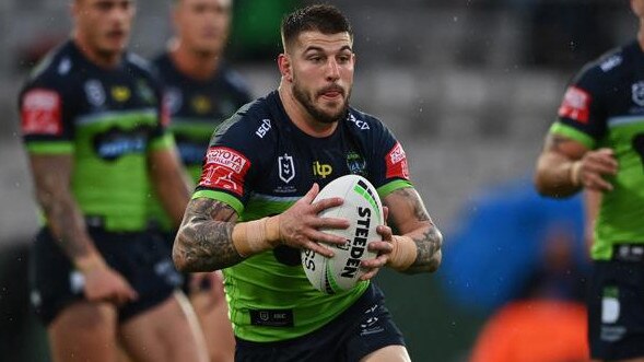 NRL 2021 RD02 Cronulla-Sutherland Sharks v Canberra Raiders - Curtis Scott. NRL PHOTOS