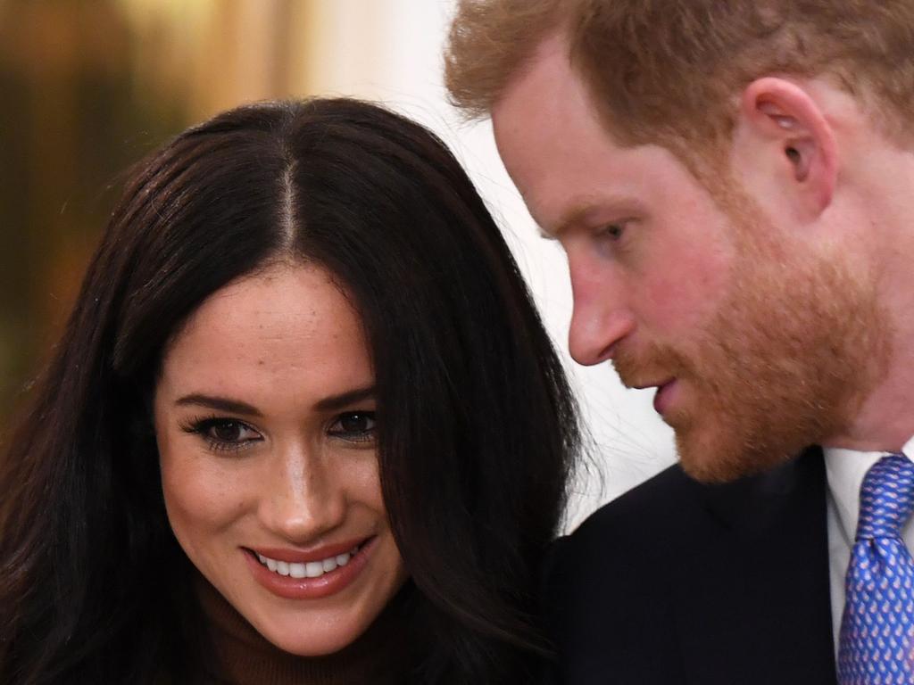 Meghan and Prince Harry are already making new friends. Picture: AFP