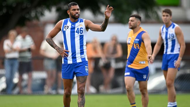 Tarryn Thomas has been stood down by North Melbourne. Picture: Getty Images