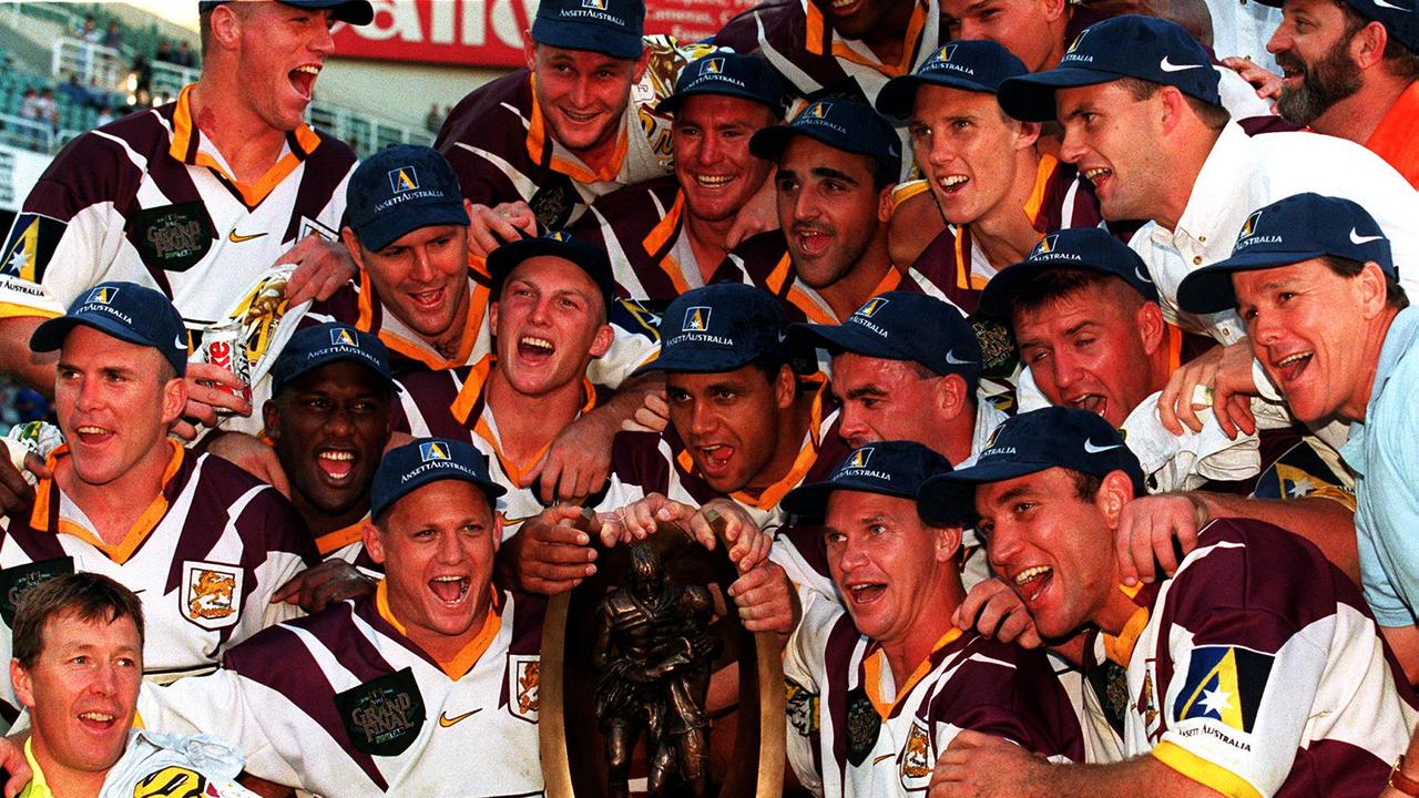 Walters, Lockyer and Webcke were all part of the Broncos’ 1998 premiership win.