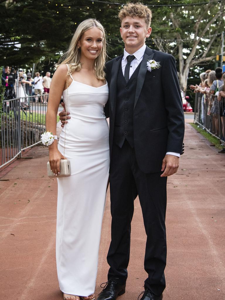 Ronan Delaney and partner Sian Costigan at St Mary's College formal at Picnic Point, Friday, March 24, 2023. Picture: Kevin Farmer