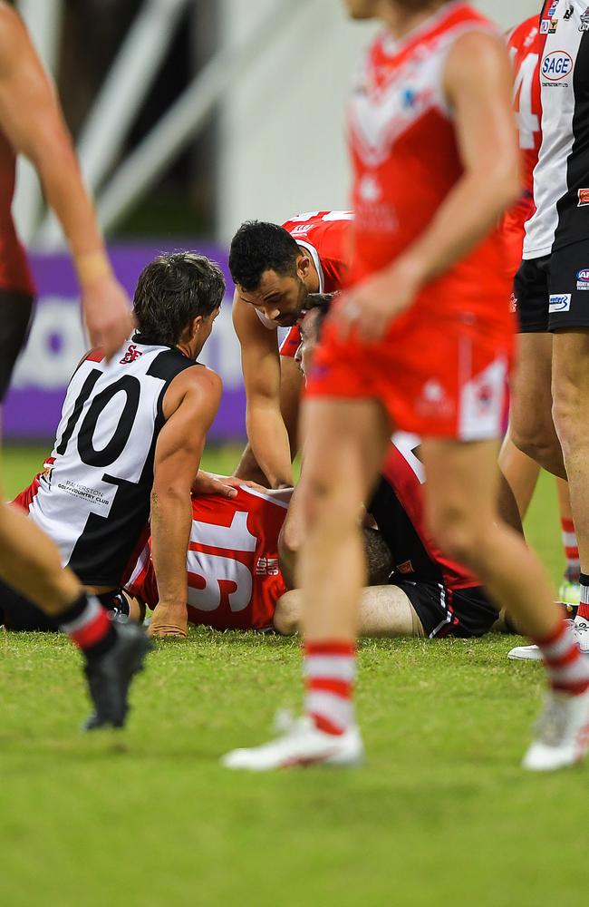 Waratah vs Southern Districts in the 2022-23 NTFL grand final. Picture PEMA TAMANG Pakhrin