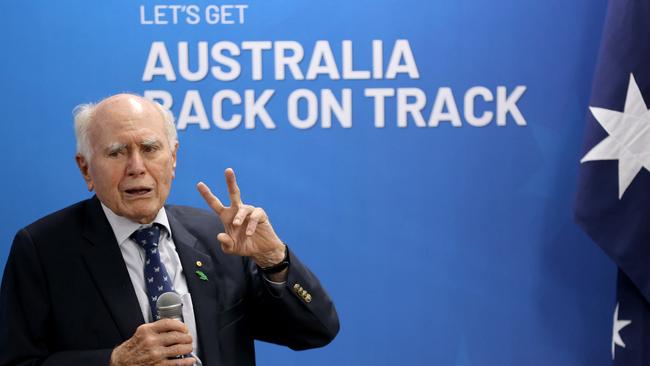 Former Prime Minister John Howard said Anthony Albanese was ‘out of his depth’. Picture: NewsWire / Damian Shaw