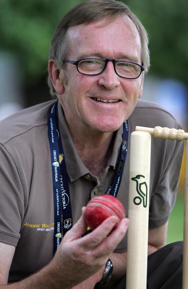 Stumps: Peter Binns has administered the District/Premier Cricket competition since 1989.