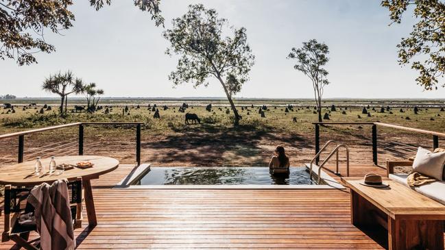 The plunge pool at Jabiru Retreat provides relief from the heat.