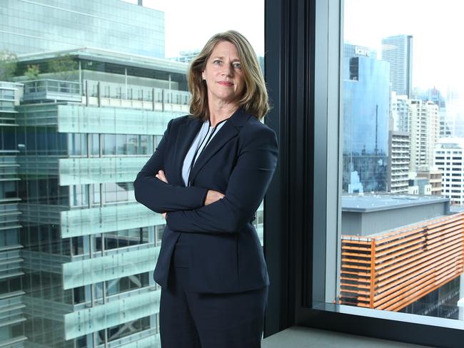 17/03/2021. Kylie Rampa, Lendlease Australia Property CEO, photographed at their offices in Barangaroo in Sydney. Britta Campion / The Australian