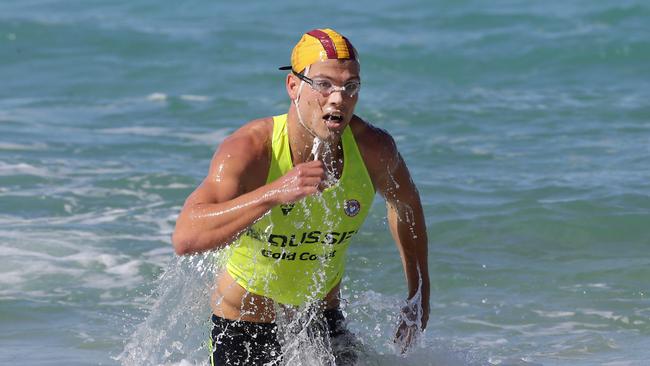 Max Brooks winning at the Australian Surf Lifesaving titles at Broadbeach on the Gold Coast. Photo credit: Harvpix