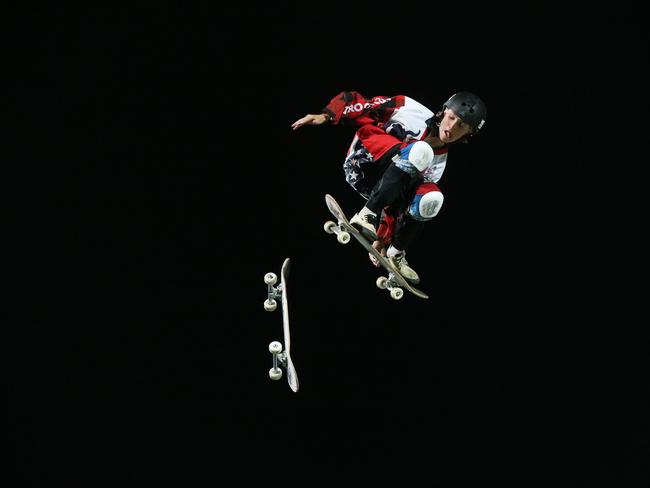 Nitro Circus at Kardinia Park on March 7, 2022. Stunts, crowd reactions, fireworks, plenty of colour. Picture: Mark Wilson