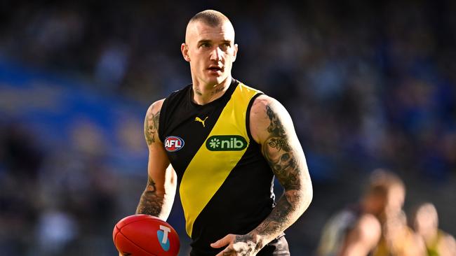 Dustin Martin might be facing a suspension. Picture: Getty Images