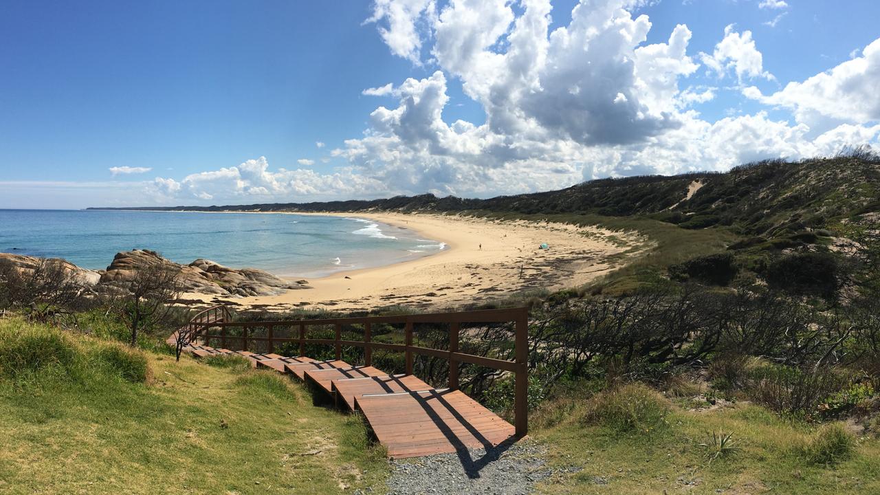 Salmon Rocks boardwalk at Cape Conran reopened in September. Pic: Parks Victoria