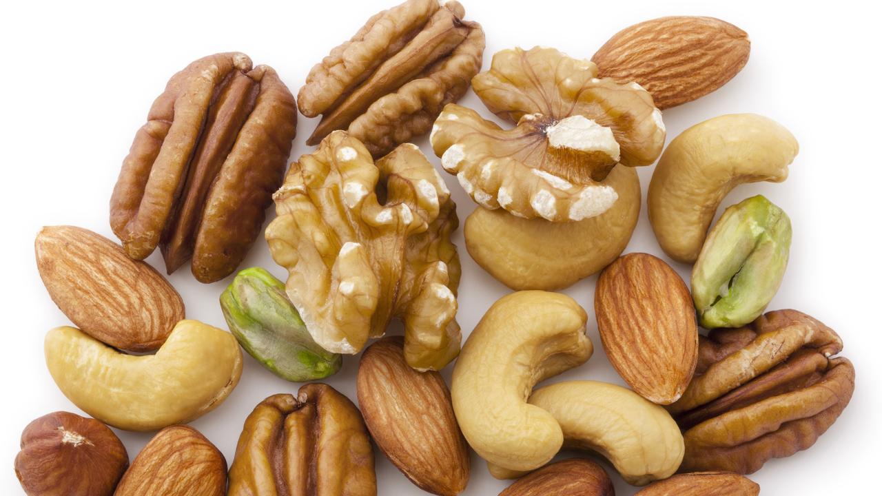 Walnuts, pecans, almonds, hazelnuts and pistachios are all excellent for your health.