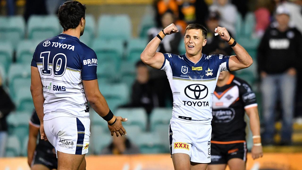 Scott Drinkwater had a good game in the win over the Tigers. Picture: Gregg Porteous/NRL Photos