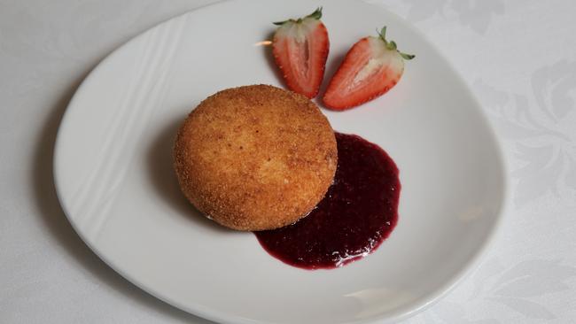 The deep-fried ice cream.