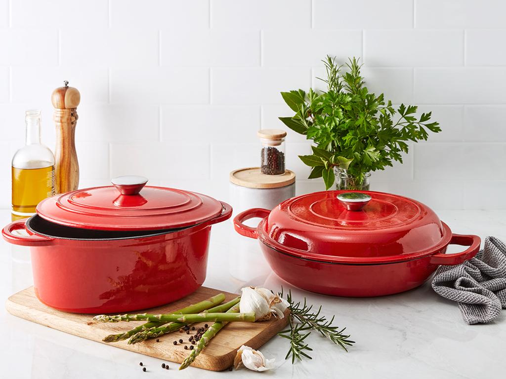 Coles’ first ‘Best Buys’ include a range of cast iron cookware. Picture: Supplied