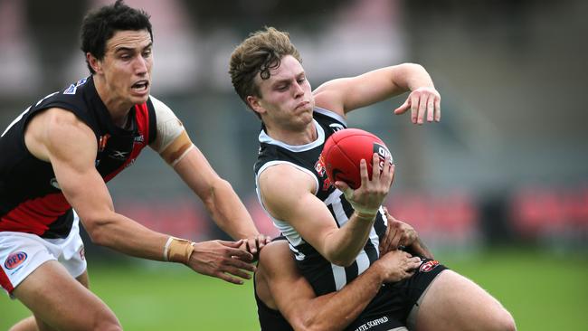 Jack Strange in action for the Magpies against West Adelaide last year. Picture: AAP/Dean Martin