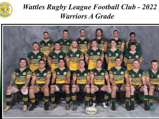 Wattles A-grade 2022 squad (Photo: Amanda O'Halloran/ Wattles Rugby League)