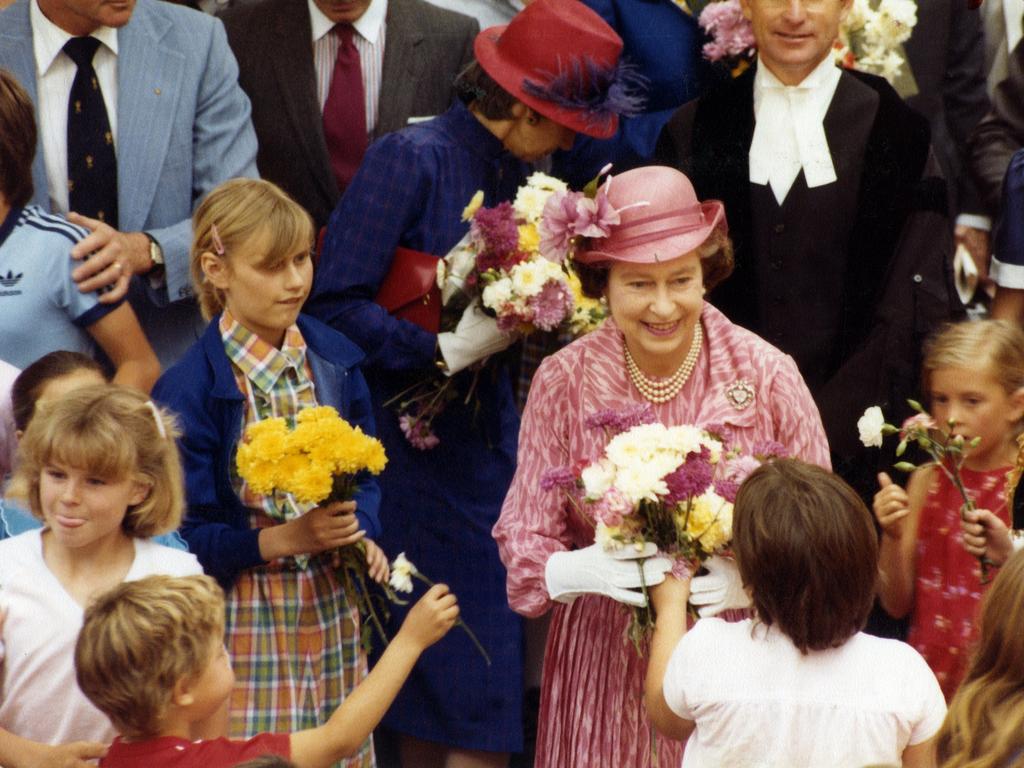 Queen Elizabeth II’s visit to Brisbane for the Commonwealth Games coincided with the opening of the Queen Street Mall in 1982.