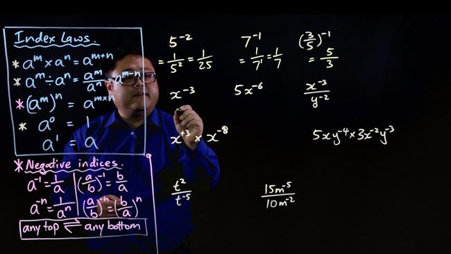 Online students at Australian Christian College have the opportunity to pause &amp; rewind their maths lesson if they don't understand the concept. Picture: Australian Christian College