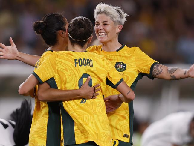 Despite the Sam Kerr saga, the commercial value of the Matildas is going from strength to strength. Picture: Darrian Traynor/Getty Images