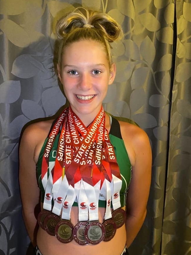 Multi medal winner Charlize Goody.