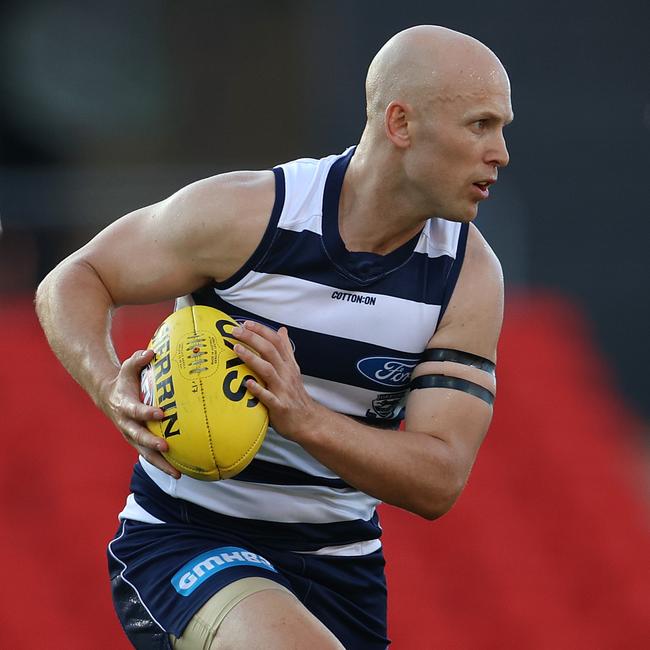 Gary Ablett on the burst. Picture: Michael Klein