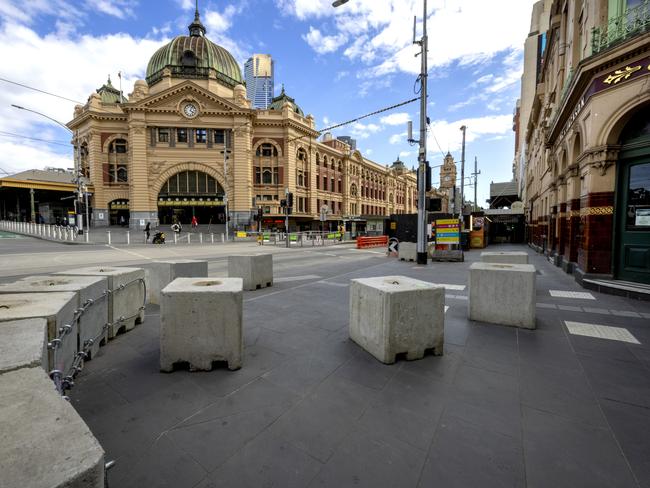 Flinders Street. Picture: David Geraghty