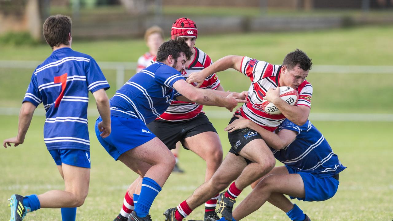 Sam Laffy (pictured taking the ball up for Rangers) will be a key man for Dalby this season. Picture: Kevin Farmer