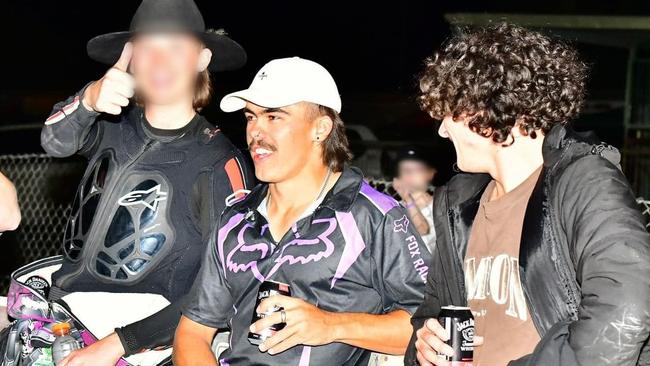 21yo racer Jaxon Rayner (middle) was caught driving drunk at 154km/h in a 110 zone while on his P-plates. Picture: Supplied