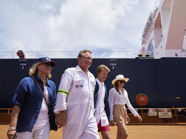 Andrew Forrest of Fortescue Metals launches FMG Nicola.
