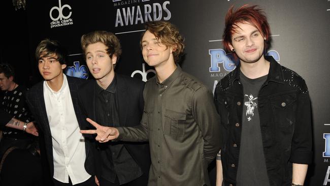 Calum Hood, Luke Hemmings, Ashton Irwin and Michael Clifford, of 5 Seconds of Summer.