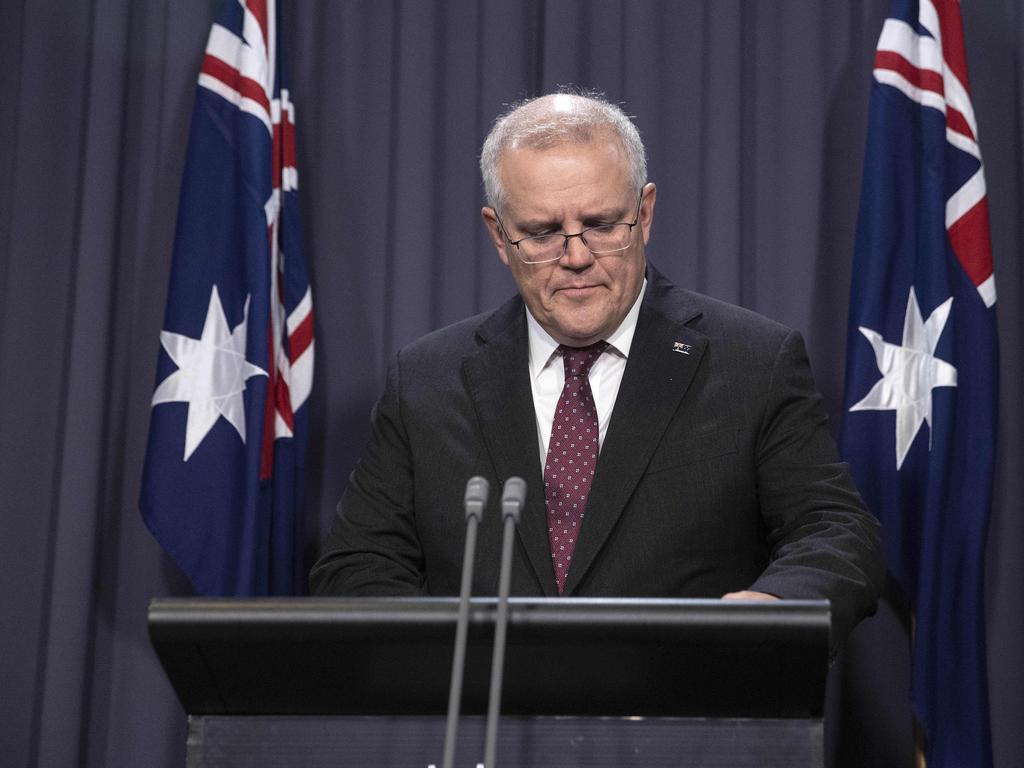 Scott Morrison says he’s open to gender quotas after Karen Andrews urged him to consider the move.Picture: NCA NewsWire / Gary Ramage